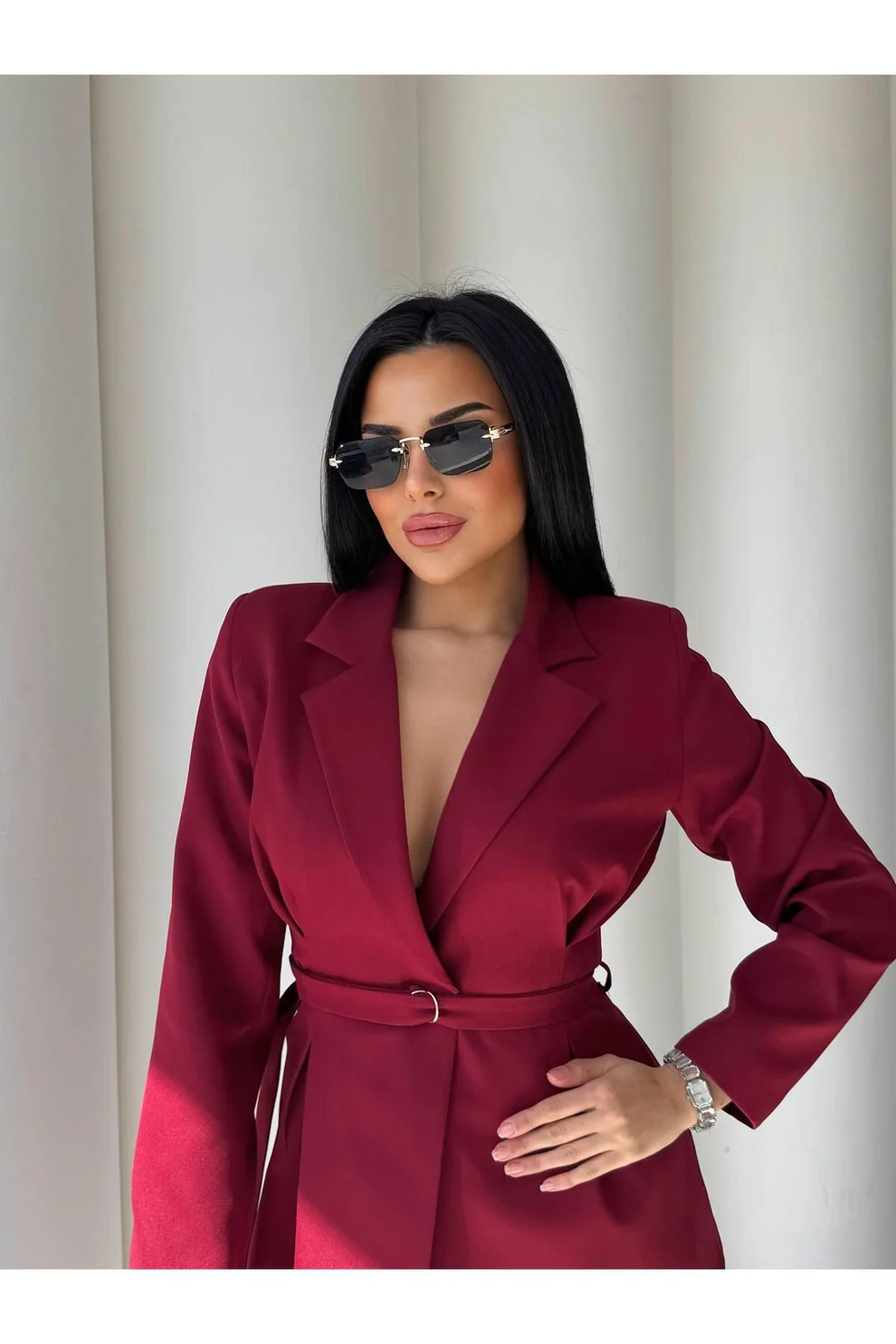 Elio Black - Siyah Camlı Kemik Menteşeli Güneş Gözlüğü