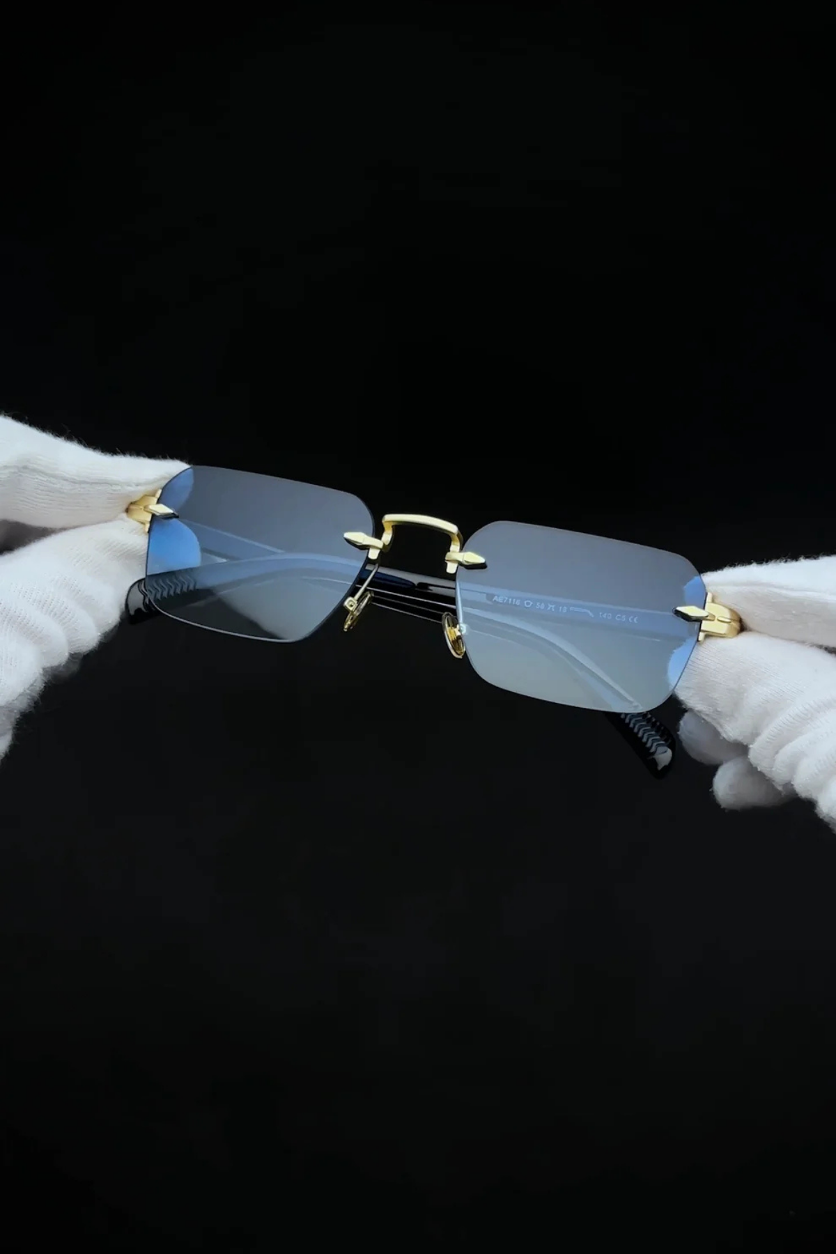 Elio Blue - Renkli Camlı Kemik Menteşeli Güneş Gözlüğü