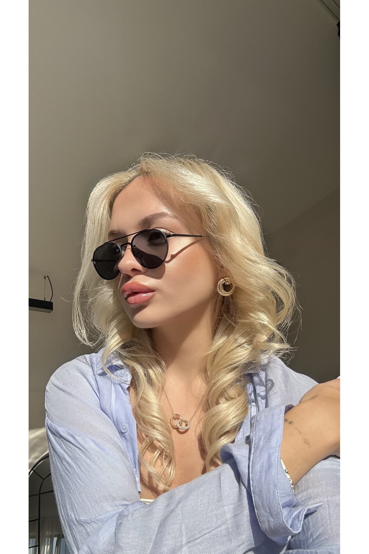 Glow - Black Unisex Güneş Gözlüğü