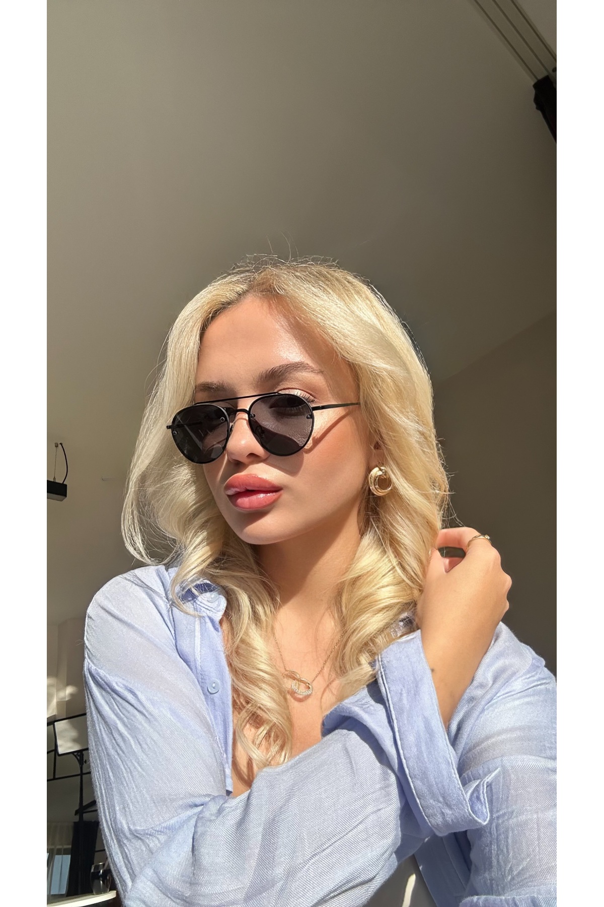 Glow - Black Unisex Güneş Gözlüğü