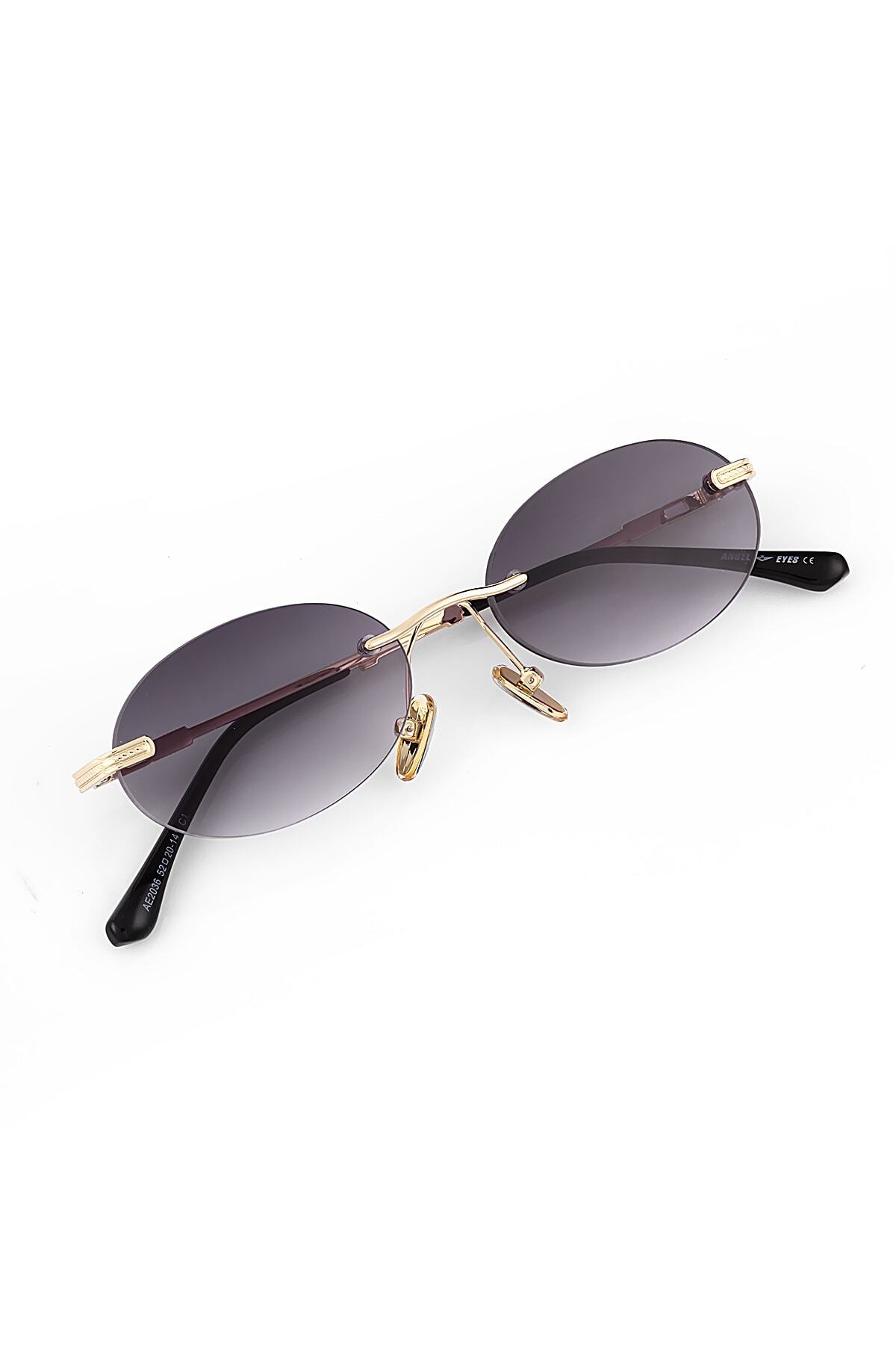 Minimal Yekpare Tasarım Siyah Cam Sarı Menteşe