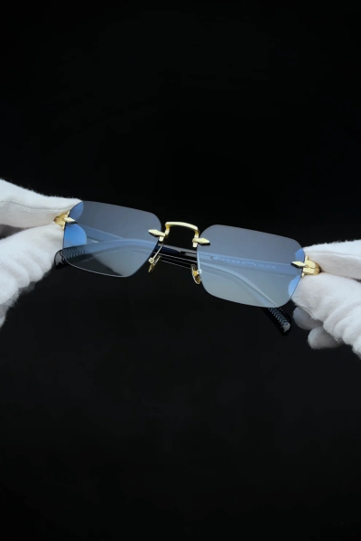 Elio Blue - Renkli Camlı Kemik Menteşeli Güneş Gözlüğü