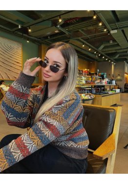 Siyah Vintage Kadın Güneş Gözlüğü