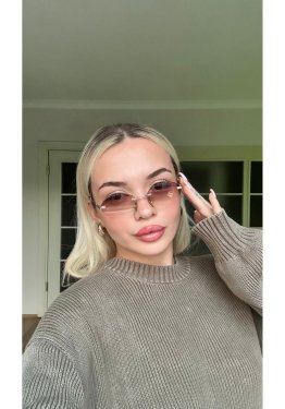 Minimal Yekpare Tasarım Kahverengi Cam