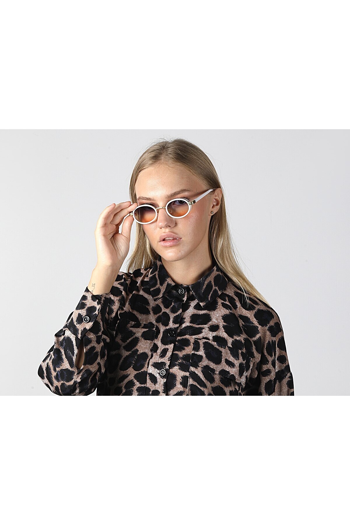 Oval Tasarım Güneş Gözlüğü Degrade