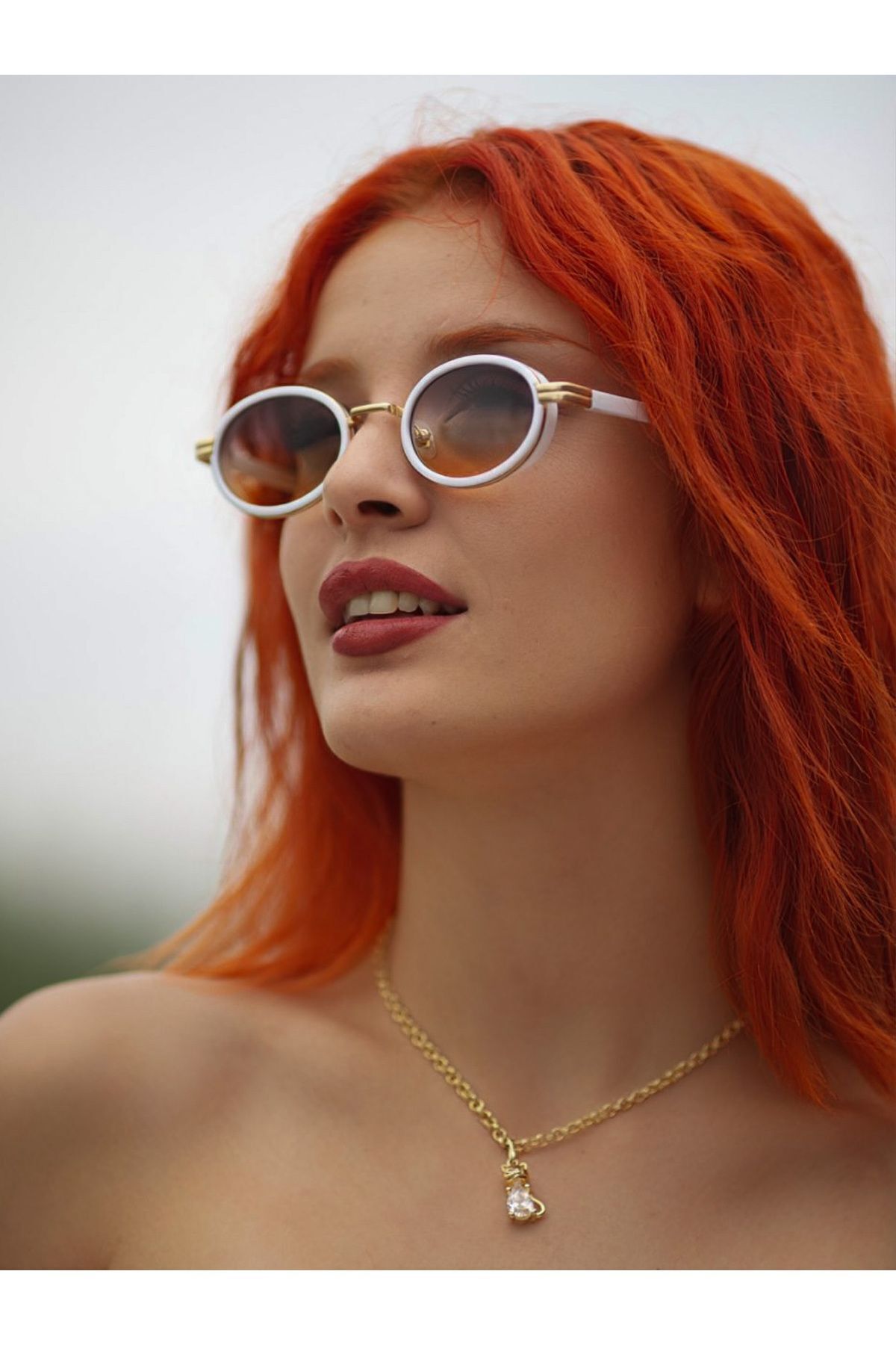 Oval Tasarım Güneş Gözlüğü Degrade