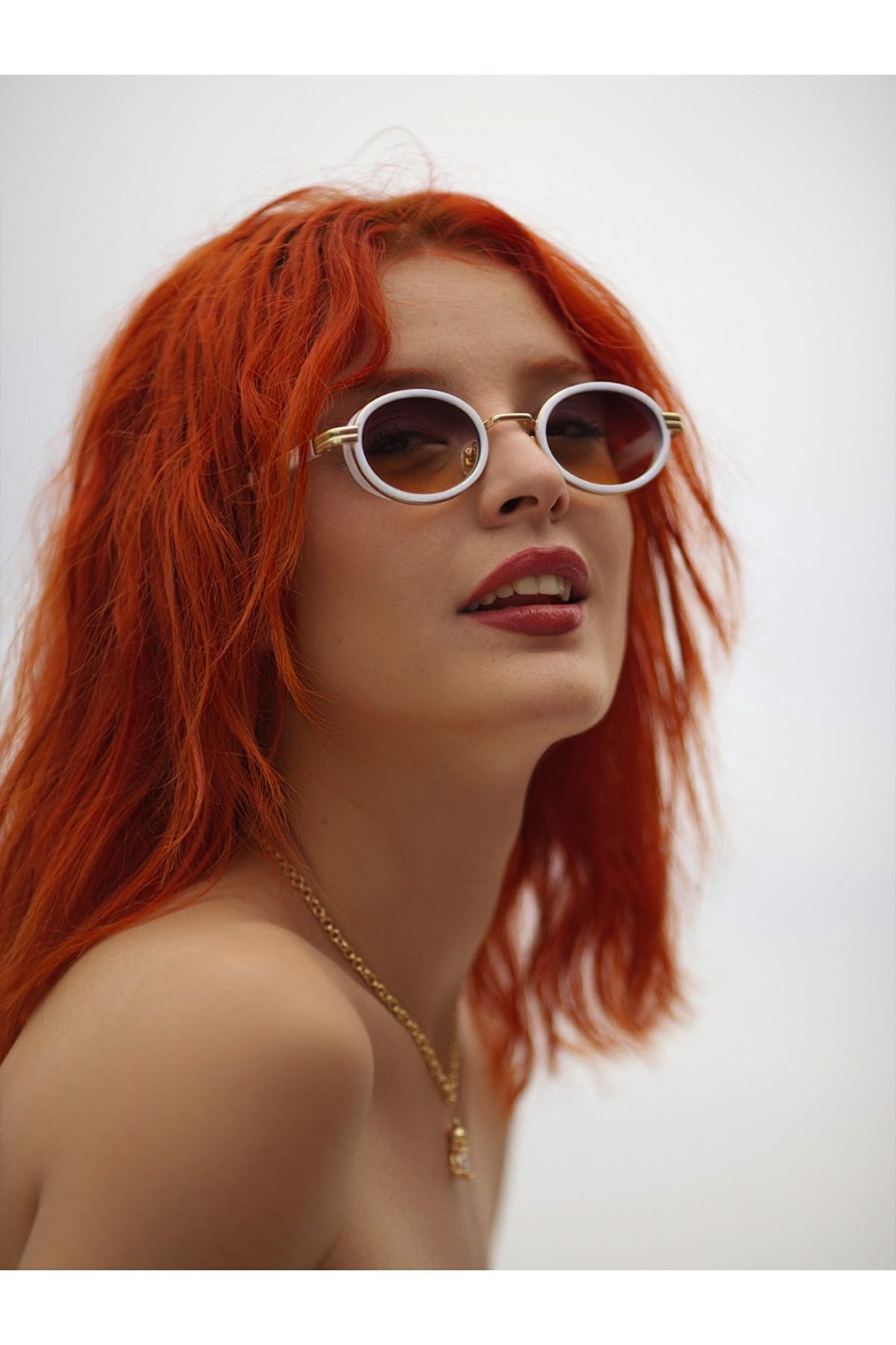 Oval Tasarım Güneş Gözlüğü Degrade